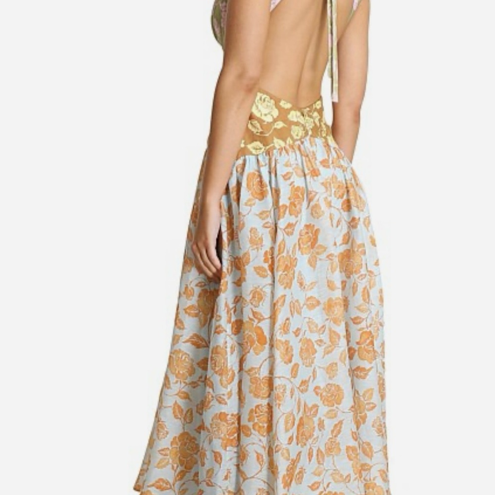 Zimmerman lovestruck multicolor linen Floral Maxi Dress - Picture 3 of 11
